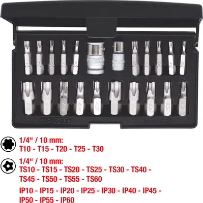 Image de KS TOOLS Jeu de clés à douilles Torx plus 22 pièces - 911.3120