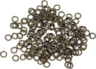 Produktbild von 1500 Verbindungsringe, Biegeringe, Binderinge 4 mm antikbronze