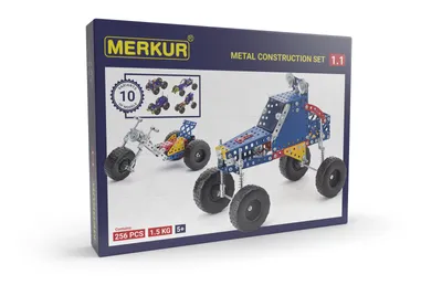 Obrázek produktu pro Merkur 1.1 Stavebnice vozidel, 256 dílů, 10 modelů
