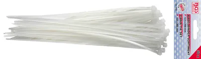 Immagine prodotto di Assortimento di fascette BGS 4,8 x 250 mm 50 pezzi (bianco) - 1788