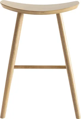 Produktbild von Miliboo - Design Barhocker aus hellem Holz H65 cm DEMORY
