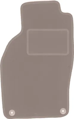 Produktbild von Fahrerfußmatte Velours beige passend für Saab 9-3 I (1998-2003, Cabrio) – mit Befestigungen – passgenau