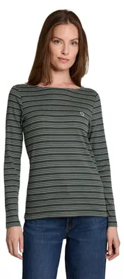 Produktbild von Tom Tailor Damen Langarmshirt mit Herz-Stickerei