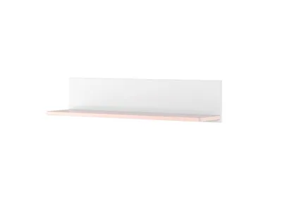 Produktbild von Furniture24 Hängeregal Wandregal Wandboard Luna Ln14 Alpinweiß/Rosa Mädchenzimmer Kinderzimmer