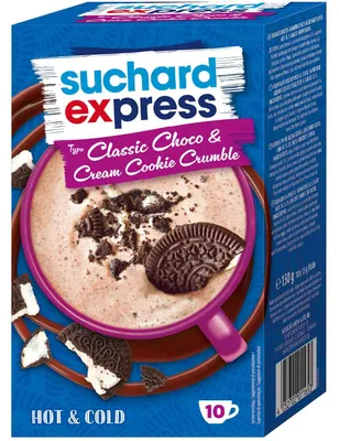 Immagine prodotto di Suchard Express Choco and Cookies Cream Crumble bevanda in polvere 150g