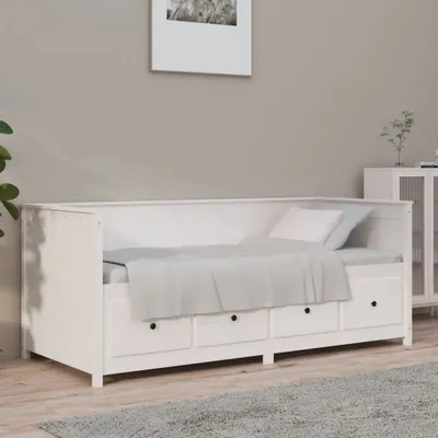 Produktbild von "Rabatt" Tagesbettrahmen/Schlafsofa - Modernes Design - ohne Matratze - Weiß 90x190 cm Massivholz Kiefer - Klassische Betten CC21833