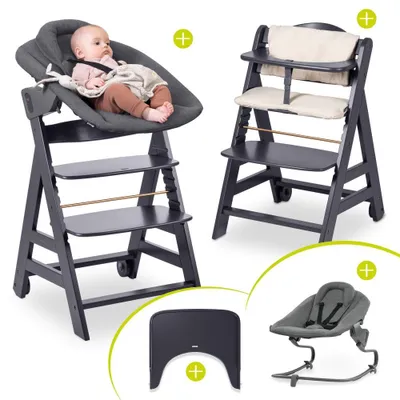 Produktbild von Hauck Beta Plus Dark Grey 5-tlg. Newborn Set -