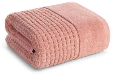 Zdjęcie produktu dla Ręcznik bawełniany BELLA 50x90 pudrowy w prążki 500 g/m2