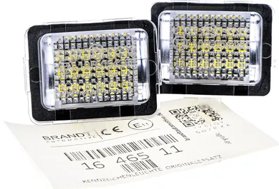 Produktbild von BRANDT AUTOMOTIVE Kennzeichenleuchten LED kompatibel mit Mercedes Benz S-Klasse W221 W222 V222 X222 SL R231 C-Klasse W204 S204 C204 W205 Kennzeichenbeleuchtung
