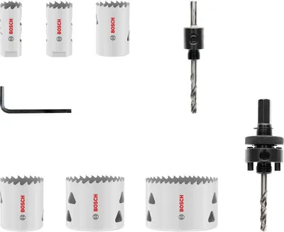 Produktbild von Multi Material Lochsägen-Set mit Gewinde, 20; 25; 32; 38; 51; 64 x 40 mm