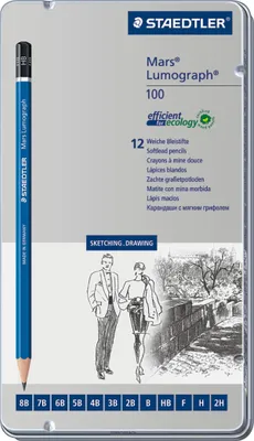 Image de STAEDTLER Bleistift Mars Lumograph 12ST Sechskant