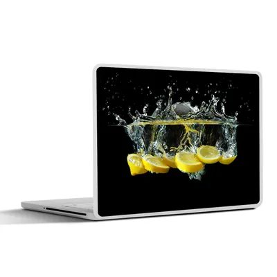 Produktbild von MuchoWow® Laptop Aufkleber Sticker Cover Zitrone - Frucht - Gelb - Stilleben - Wasser 36.5x27.5 cm - Laptop-Sticker