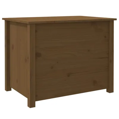 Image de Table basse Marron miel 71x49x55 cm Bois massif de pin