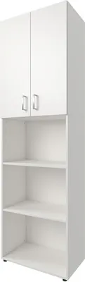 Produktbild von Kombi Schrank Beistellschrank Aktenschrank Standschrank Regal Büro "Trio 23" Weiß