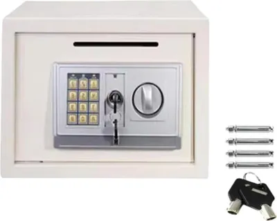 Obrázok produktu pre Luxusný trezor Zyren - Ohňovzdorná a vodotesná bezpečnostná schránka - S 2 manuálnymi núdzovými kľúčmi - Elektronický digitálny zámok s dvojitým bezpečnostným systémom