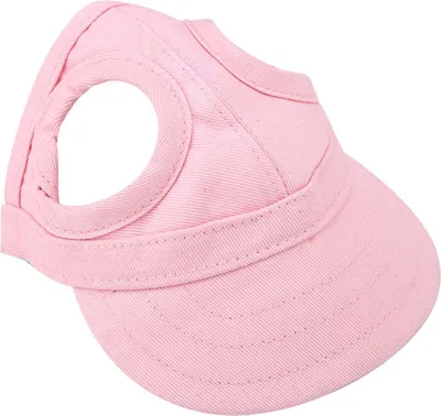 Produktbild von Haustier Hunde Katze Baseball Outdoor Cap Sunbonnet Verstellbarer Streifen Sommerreise Sport Hat (Pink S)
