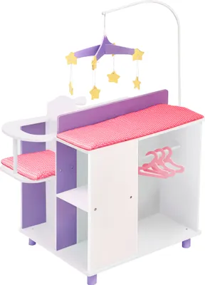Produktbild von Puppen-Wickeltisch Puppenschrank Puppenzubehör Spielzeug Olivias World TD-0203A
