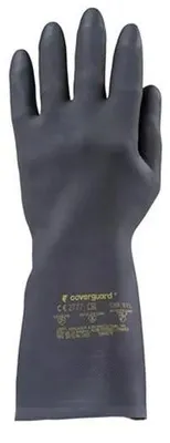 Ochranné rukavice, neoprén, chemicky odolné, zdrsnený povrch, veľkosť 10/XL, čierne