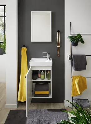 Produktbild von Badezimmer-Set >Amy< in Weiß - 41x165x23 (BxHxT)