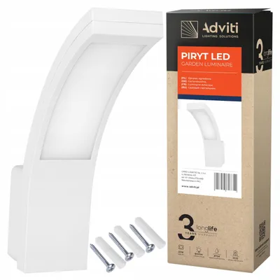 Produktbild von Adviti PIRYT LED Außenwandleuchte Weiß 10W IP54