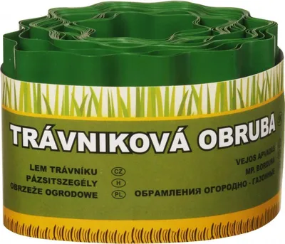 Obrázek produktu pro Okraj trávníku 9 m - 15 cm zelený