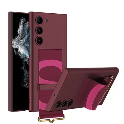 Produktbild von Für Samsung Galaxy S23 Plus Silikon Schutz mit Armbandhalter Handy Tasche Etuis Hülle Case Neu