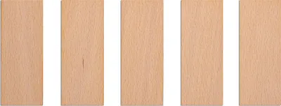 Produktbild von Holzdochte für Kerzen, 75 x 30 x 1 mm, 5 Stück