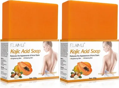 Produktbild von minhgoring Kojisäure Hautaufhellende Seife, 100g, 2 Stück, für Gesicht und Körper
