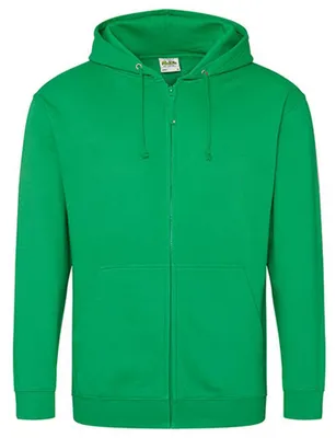 Produktbild von Awdis - Kapuzenpullover für Herren/Damen Uni, Mit Reißverschluss LT2550 (L) (Irisches Grün)