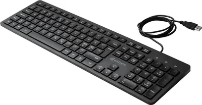 Produktbild von eSTUFF GLB211102, Volle Größe (100%), Kabelgebunden, USB, Membran Key Switch, QWERTY, Schwarz