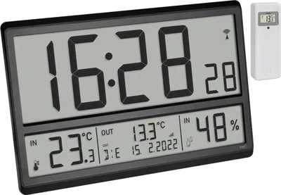 Produktbild von TFA-Dostmann 60.4523 Digitale XL-Funkuhr Außentemperatur Raumklima