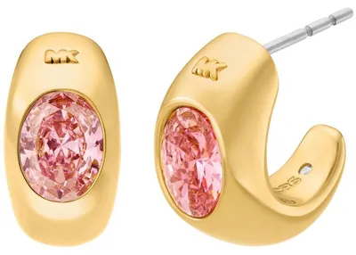 Produktbild von Michael Kors MKJ8630710 Damen Creolen Messing Gold rosa