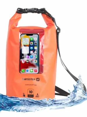 Image de SWISSTEN Waterproof Valise étanche 10 L, Orange SWISSTEN 32900820