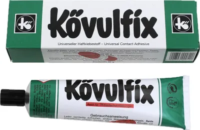 Produktbild von Kövulfix Schuhkleber extra stark 60g - wasserfester Schuhreparaturkleber - der flexible Sohlenkleber Lederkleber Alleskleber EPDM Kleber - Kontaktkleber -  Germany
