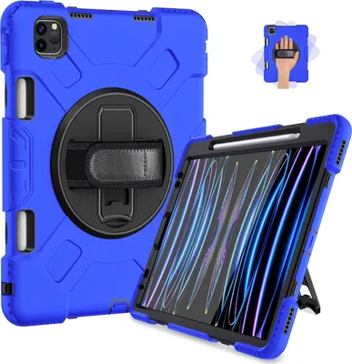 Obrázek produktu pro Pouzdro pro iPad Pro 5/4/3 12,9" Stojánek a držák stylusu Modré