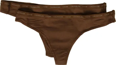 Immagine prodotto di Confezione 2 slip CK CALVIN KLEIN perizoma donna bipack slip mutande underwear  articolo QD3788E THONG 2PK, L, Cotone 95%,Spandex 5%