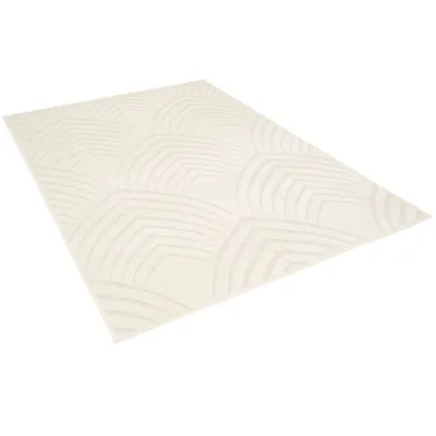 Produktbild von Sevilla Teppich Modern – Hoch-Tief-Optik mit Shaggy, Größe:200x290 cm, Design:Boho Creme