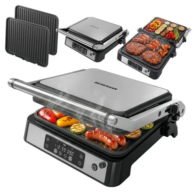 Produktbild von Kontaktgrill 2000 W 2 Thermostate 180° 1334 cm² | Bergmann AI002