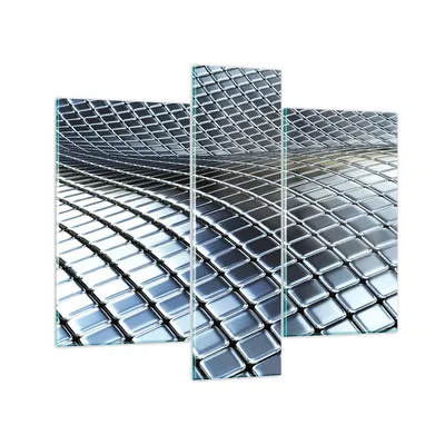 Produktbild von Bilder auf glas - Metall Matte Chrom Aluminium - 95x80cm - Glasbilder - Wandbilder - Kunstdruck - zum Aufhängen bereit - Wanddekoration aus Glas - Glas Bilder - Wandbild auf Glas - GCB95x80-2574