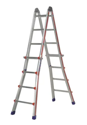 Produktbild von Hymer Teleskopleiter TELESTEP 4x5 18 Sprossen, Anlegeleiter, verstellbar 25 cm