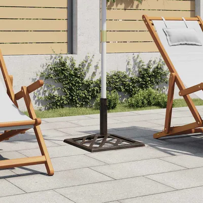 Image de Maison Exclusive - Pied de parasol « Bronzen » 44 x 44 x 31 cm en fonte