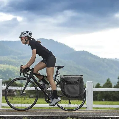 Productafbeelding van Famanu fietstas 30 liter - Multifunctioneel en waterdicht - Dubbele zadeltas
