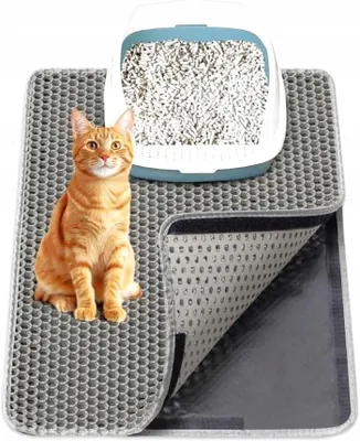 Produktbild von Plazzid Katzentoiletten-Matte Grau 60 x 45 cm