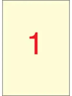 Etikety, 210x297 mm, farebné, APLI, krémové, 20 etikiet/bal