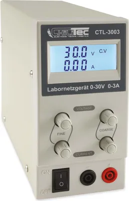 Produktbild von Regelbares Labornetzgerät CTL-3003 beleuchtete LCD Anzeige 0-30V 0-3A