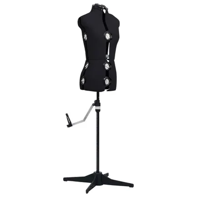 Produktbild von vidaXL Schneiderpuppe Verstellbar Weiblich Schwarz S Größe 33-40