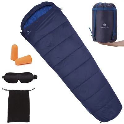 Productafbeelding van Slaapzak mummy - 215 cm - Microvezelvulling - 300 g/m²