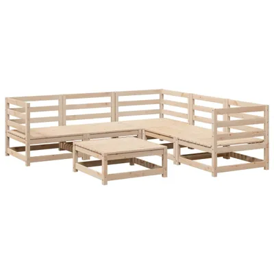Produktbild von 6-tlg. Garten-Sofagarnitur Massivholz Kiefer