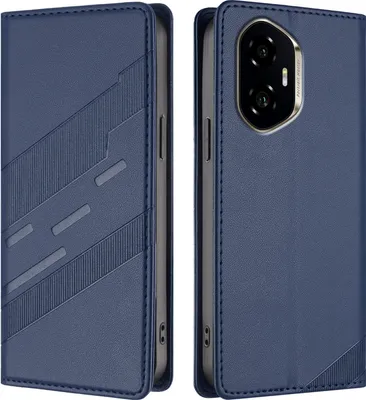 Obrázek produktu pro Pouzdro pro Honor 300,Polyuretankožené peněženkové pouzdro s přihrádkou na karty a funkcí stojánku Blau