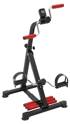 Obrázek produktu pro Reha: Mini pedálový trenažér - Nastavitelný odpor - 6,1 kg - Kardio trénink pro domácí použití i kanceláře - Černá barva